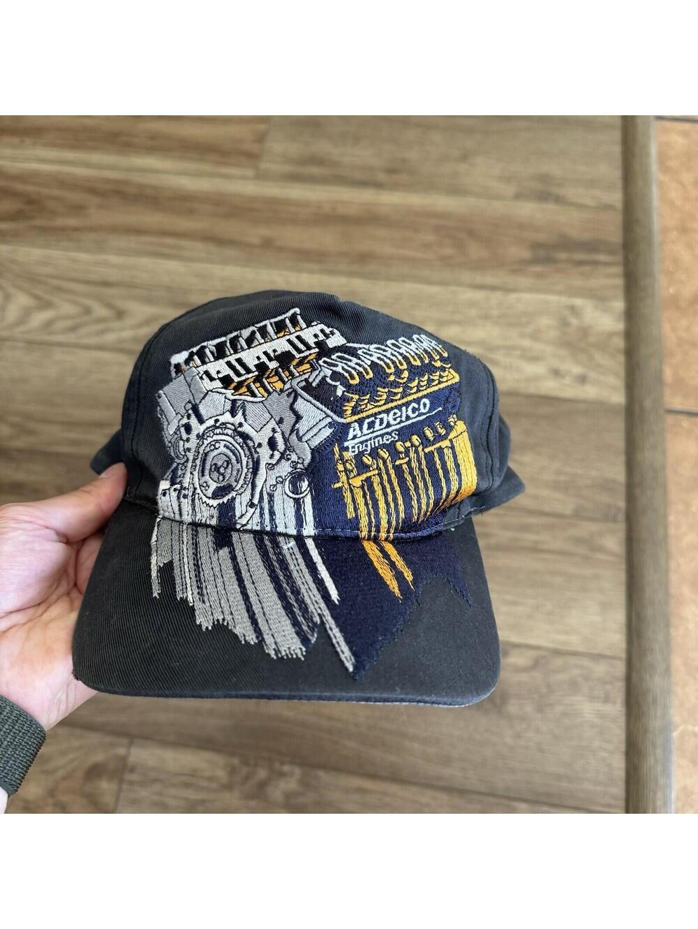 Vintage 90s AC Delco Racing Engines Snapback Distressed Y2K